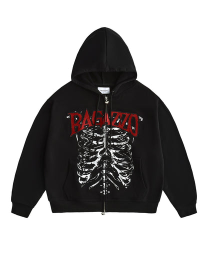 HELL ON STRADA HOODED ZIP UP